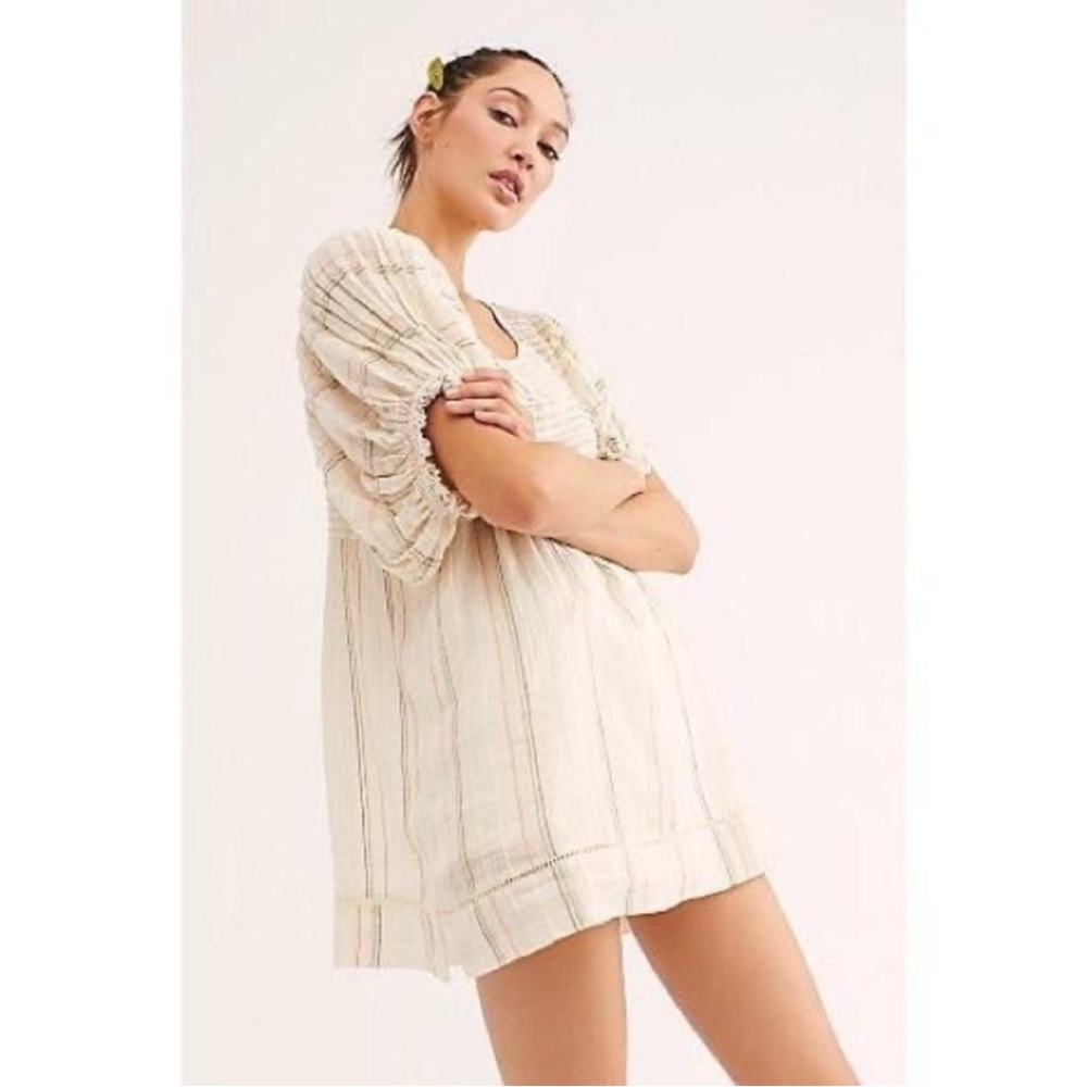 Free People Ivory Elsie Yarn Dye Tunic - Picture 2 of 6